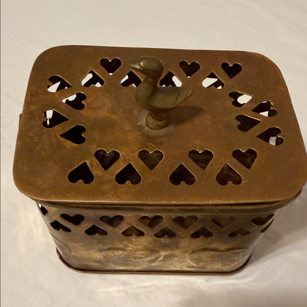 Vintage brass box.